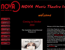 Tablet Screenshot of novamusictheatre.com.au